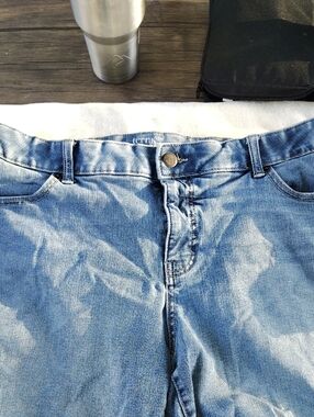 Terra & Sky Women's Light Wash High-Rise Denim Jeans 38